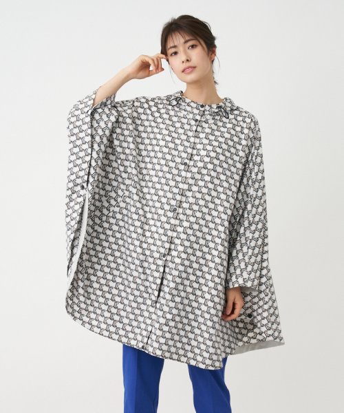 オリジナルプリントレインマント ＊STORY掲載＊【L】【ウォッシャブル】シャンブレーグリーンダウンジャケット QG2508590832(19250円)