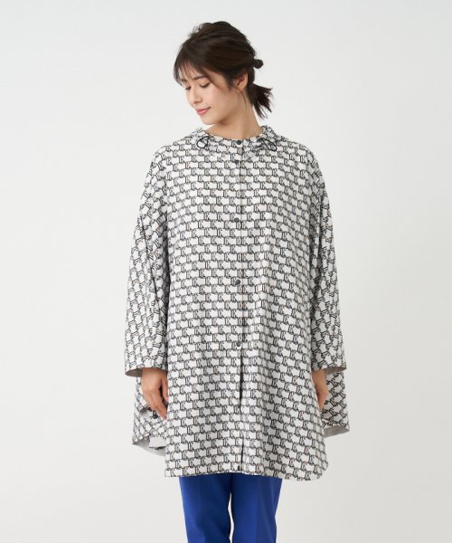 オリジナルプリントレインマント ＊STORY掲載＊【L】【ウォッシャブル】シャンブレーグリーンダウンジャケット QG2508590832(19250円)