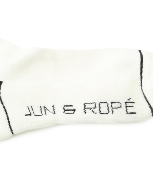 JUN and ROPE(ジュン＆ロペ)/ロゴ入りミドル丈ソックス/img05