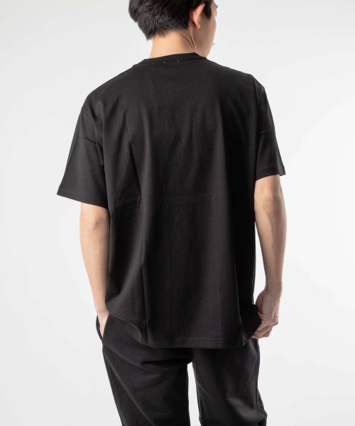 バーバリー BURBERRY 8055307 Ｔシャツ メンズ トップス 半袖 コットン クルーネック カットソー ロゴプリント クルーネック 黒 カジュアル トップス クルーネック 5cm本体