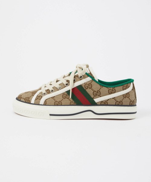 GUCCI(グッチ)/グッチ GUCCI 606110 HVK20 スニーカー レディース シューズ テニス 1977 GG キャンバス ロゴ フラット ローカット カジュアル イタ/img03