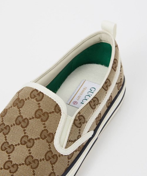 GUCCI(グッチ)/グッチ GUCCI 643489 2HK30 スニーカー メンズ シューズ スリッポン テニス 1977 GG キャンバス ロゴ フラット ローカット ラバー /img03