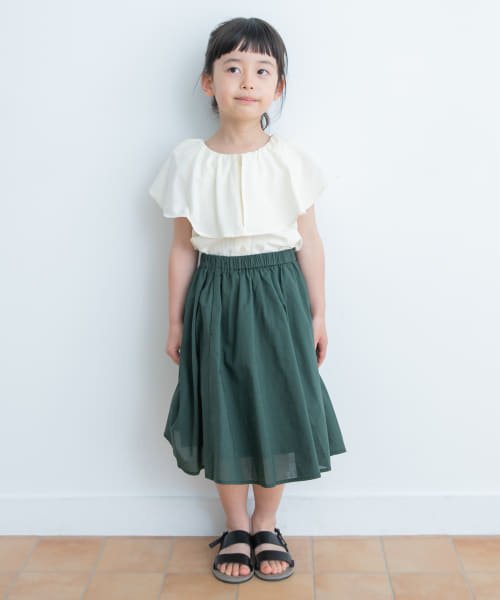 URBAN RESEARCH DOORS（Kids）(アーバンリサーチドアーズ（キッズ）)/『親子リンク』コットンローンギャザースカート(KIDS)/img02