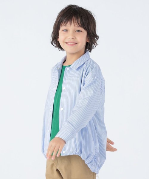 SHIPS KIDS(シップスキッズ)/SHIPS KIDS:100～130cm / ドローストリング ストライプ シャツ/img01