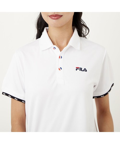 FILA(フィラ)/【ラン】ピンホールメッシュ ポロシャツ レディース/img20