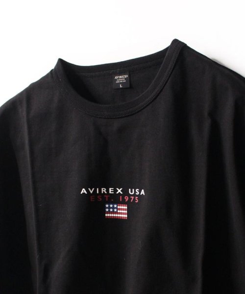 AVIREX(AVIREX)/ブロック ロゴ ロングスリーブ Tシャツ/BLOCK LOGO L/S T－SHIRT/img11