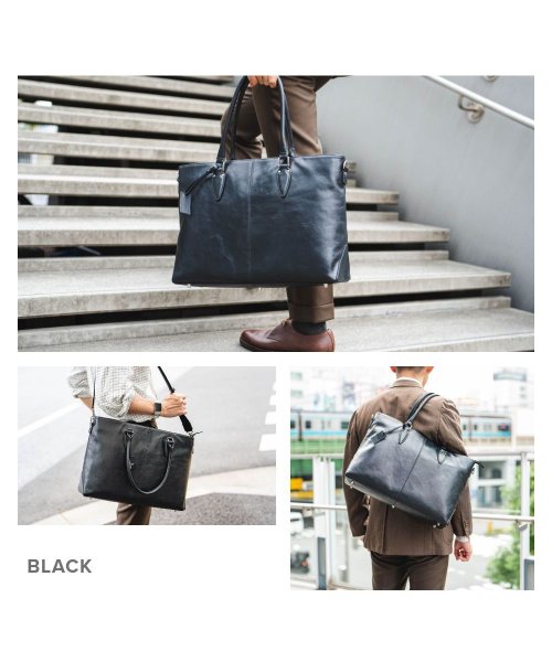 GUIONNET(GUIONNET)/GUIONNET トートバッグ PG006 2WAY SHRINK LEATHER BRIEF CASE ギオネ ショルダー付き 2way シュリンクレザー ビ/img21