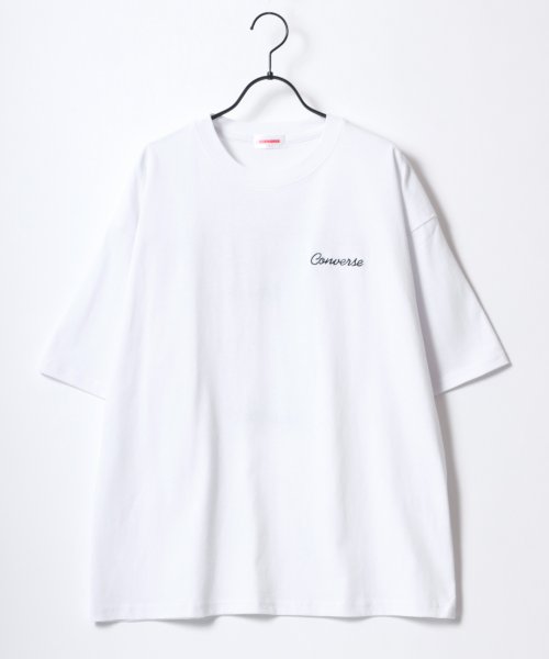 LAZAR(ラザル)/【Lazar】CONVERSE/コンバース オーバーサイズ オールスター スニーカー バック刺繍 ロゴ ワンポイント刺繍 Tシャツ メンズ レディース/img01