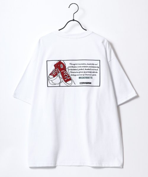 LAZAR(ラザル)/【Lazar】CONVERSE/コンバース オーバーサイズ オールスター スニーカー バック刺繍 ロゴ ワンポイント刺繍 Tシャツ メンズ レディース/img29
