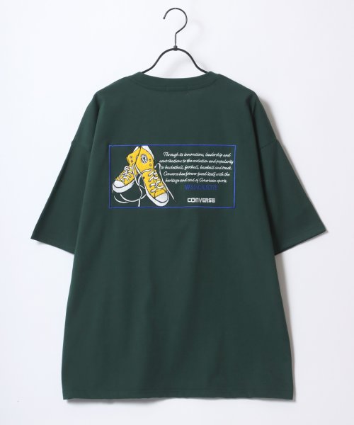 LAZAR(ラザル)/【Lazar】CONVERSE/コンバース オーバーサイズ オールスター スニーカー バック刺繍 ロゴ ワンポイント刺繍 Tシャツ メンズ レディース/img33