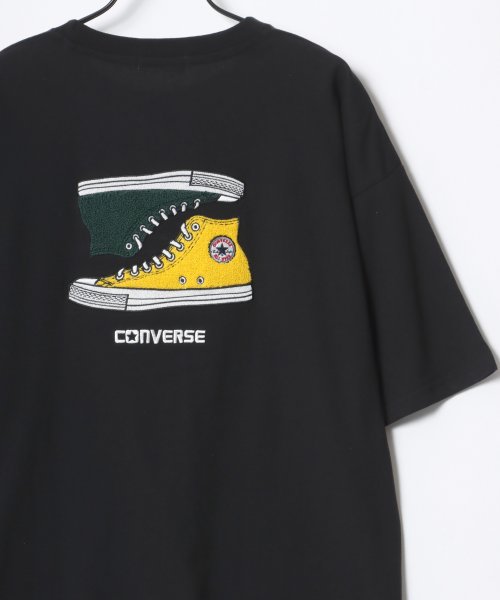 LAZAR(ラザル)/【Lazar】CONVERSE/コンバース オーバーサイズ オールスター スニーカー バック刺繍 ロゴ ワンポイント刺繍 Tシャツ メンズ レディース/img44