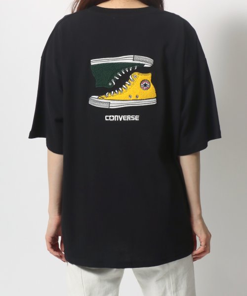 LAZAR(ラザル)/【Lazar】CONVERSE/コンバース オーバーサイズ オールスター スニーカー バック刺繍 ロゴ ワンポイント刺繍 Tシャツ メンズ レディース/img56