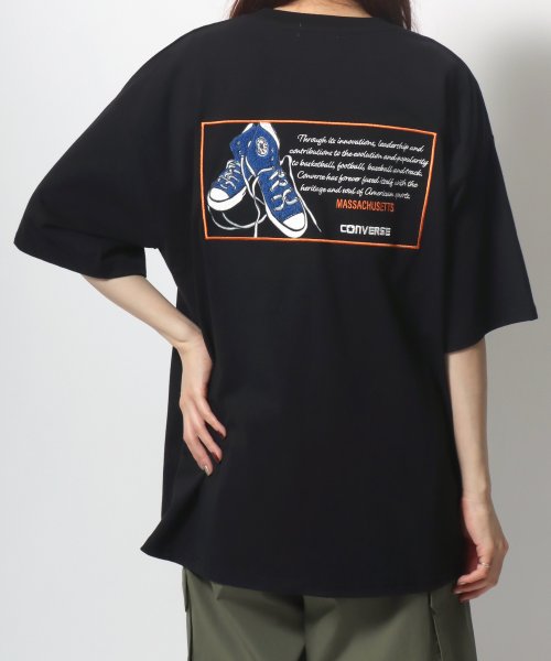 LAZAR(ラザル)/【Lazar】CONVERSE/コンバース オーバーサイズ オールスター スニーカー バック刺繍 ロゴ ワンポイント刺繍 Tシャツ メンズ レディース/img58