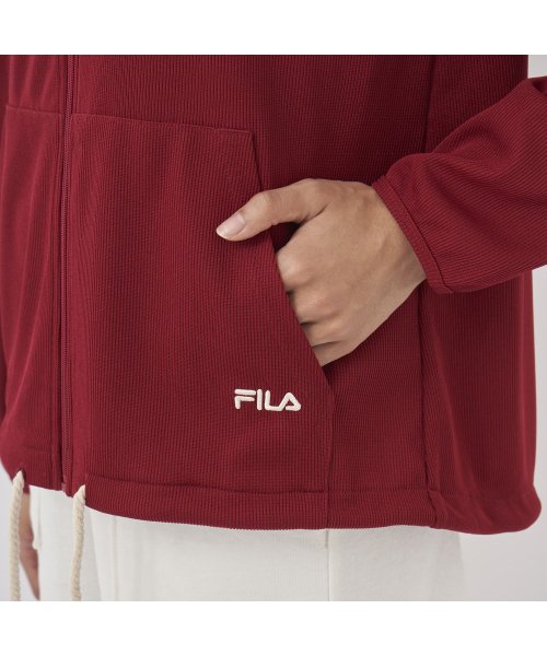 FILA(フィラ（スイムウェア）)/【フィットネス】水陸両用 UVカット リブフルジップパーカー レディース/img14