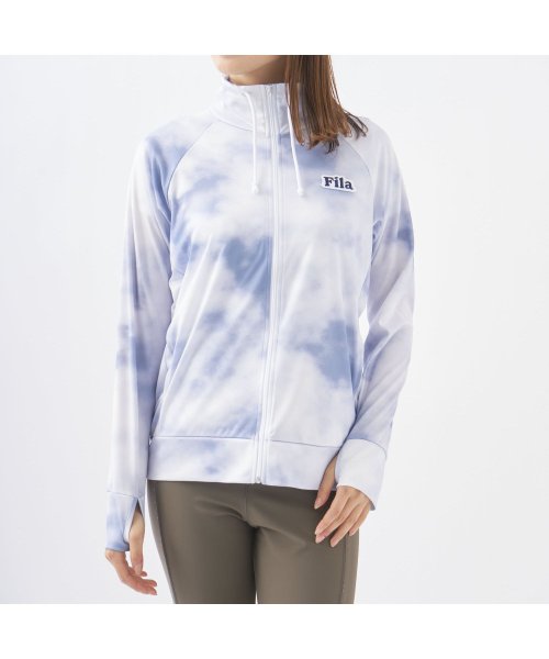 FILA(フィラ（スイムウェア）)/【フィットネス】水陸両用 UVカット カノコフルジップジャケット タイダイ柄 レディース/img01