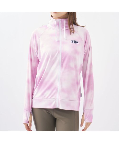 FILA(フィラ（スイムウェア）)/【フィットネス】水陸両用 UVカット カノコフルジップジャケット タイダイ柄 レディース/img08