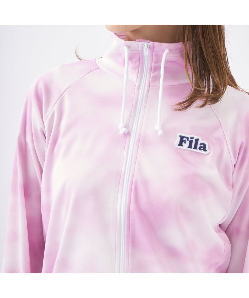 FILA(フィラ（スイムウェア）)/【フィットネス】水陸両用 UVカット カノコフルジップジャケット タイダイ柄 レディース/img11