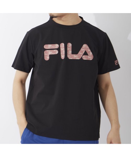 fila(men)(フィラ（メンズ）)/【ラン】ポリブチレンテレフタレート 鹿の子 Tシャツ メンズ/img01