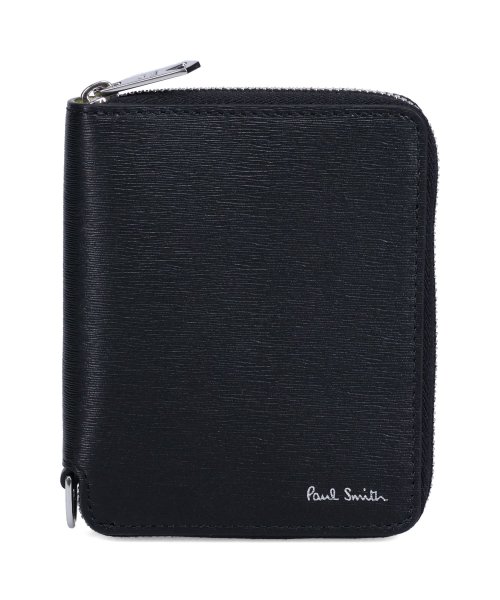 ポールスミス Paul Smith 財布 二つ折り財布 メンズ 本革 ラウンドファスナー WALLET ZIP BFOLD ブラック 黒 M1A－6702－KS ポールスミス Paul Smith WALLET ZIP BFOLD