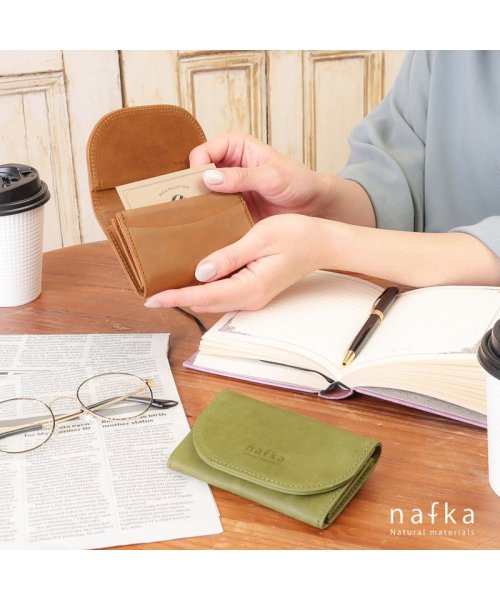 nafka(ナフカ)/名刺入れ カードケース レディース 本革 モストロレザー コンパクト かわいい シンプル ナチュラル 日本製 nafka 人気 ブランド NFK－72113/img02