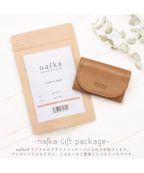 nafka(ナフカ)/名刺入れ カードケース レディース 本革 モストロレザー コンパクト かわいい シンプル ナチュラル 日本製 nafka 人気 ブランド NFK－72113/img15