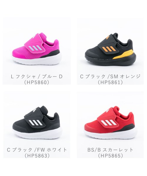 adidas(adidas)/アディダス adidas ベビー キッズ 男の子 女の子 スニーカー ブラック ピンク レッド 黒 赤 オレンジ マジックテープ 子供靴 ベビーシューズ ZE－/img01