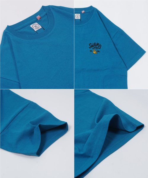 1111clothing(ワンフォークロージング)/Tシャツ メンズ 半袖Tシャツ レディース トップス 半袖 カットソー 米綿 綿100% ワンポイント ロゴ 刺繍 バックワッペン アップリケ クルーネック/img04