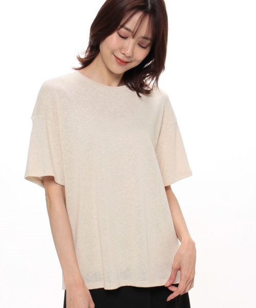 BENETTON (women)(ベネトン（レディース）)/リネン混半袖Tシャツ・カットソー/img17