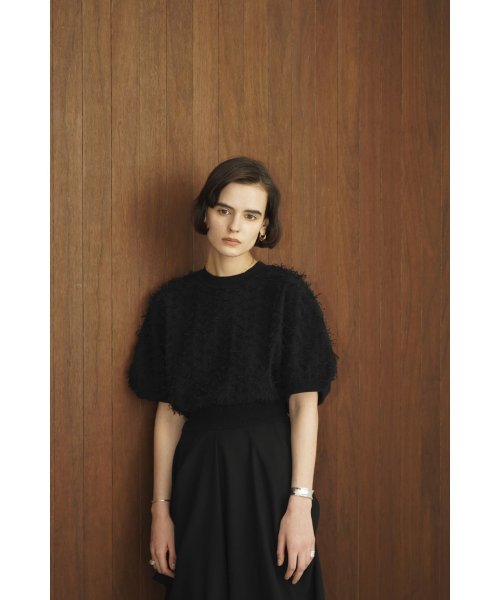 セール】FRINGE ARCH SLEEVE KNIT TOPS(505288915) | クラネ(CLANE 
