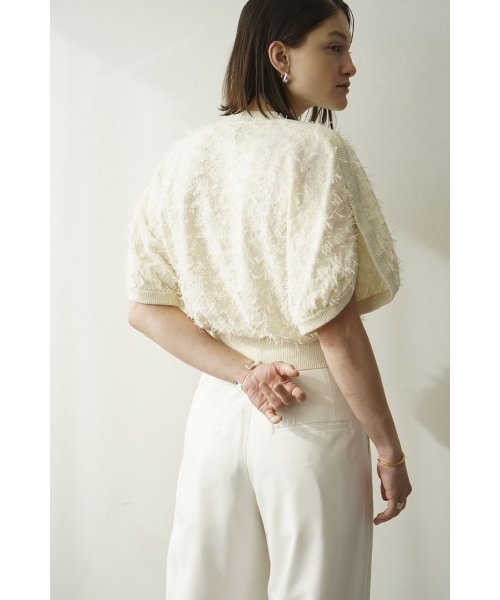 CLANE(クラネ)/FRINGE ARCH SLEEVE KNIT TOPS/img14