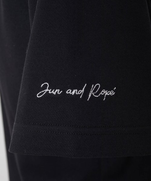 JUN and ROPE(ジュン＆ロペ)/フローラルモチーフ使い半袖ポロシャツ/img07