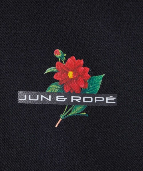 JUN and ROPE(ジュン＆ロペ)/フローラルモチーフ使い半袖ポロシャツ/img10