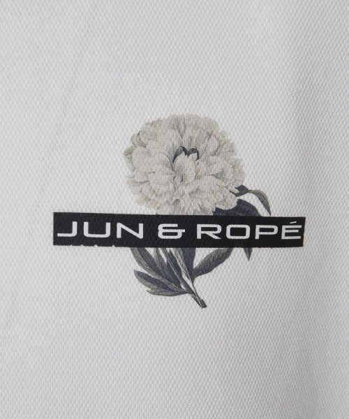 JUN and ROPE(ジュン＆ロペ)/フローラルモチーフ使い半袖ポロシャツ/img11