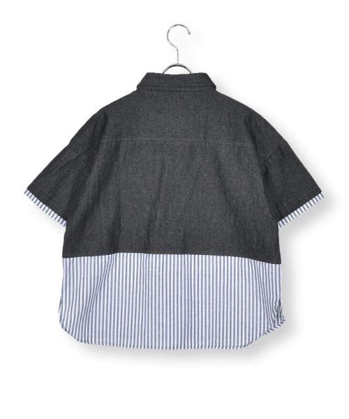 ZIDDY(ジディー)/デニムコットンドッキングシャツ(130~160cm)/img08