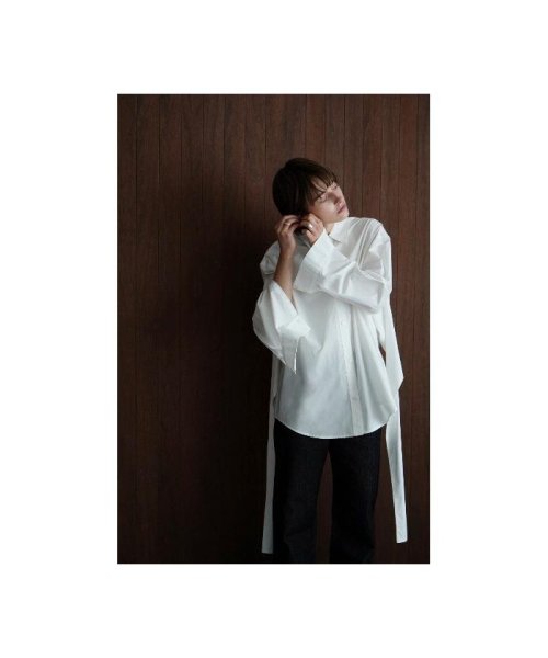 LHP(エルエイチピー)/CLANE/クラネ/WAIST RIBBON SHAPE SHIRT/img01