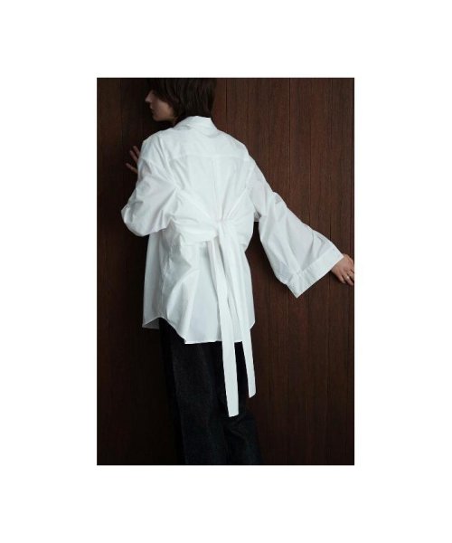 LHP(エルエイチピー)/CLANE/クラネ/WAIST RIBBON SHAPE SHIRT/img03