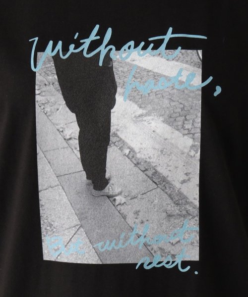 UNTITLED(アンタイトル)/【WORLD for the World】モノクロフォト＆カラーロゴTシャツ/img08
