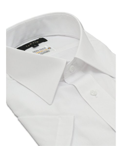 TAKA-Q(タカキュー)/形態安定 吸水速乾 スタンダードフィット レギュラーカラー 半袖 シャツ メンズ ワイシャツ ビジネス yシャツ 速乾 ノーアイロン 形態安定/img01