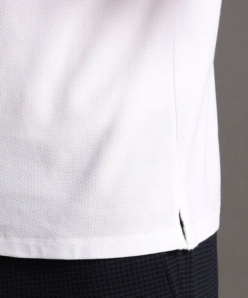 MONSIEUR NICOLE(ムッシュニコル)/ハニカムジャージー ストライプシャツ襟 ポロシャツ/img16