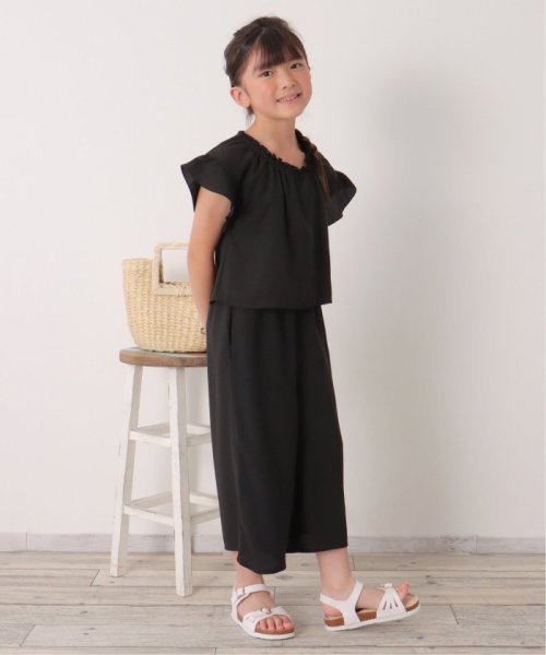 ikka kids(イッカ　キッズ)/ジョーゼットラップオールインワン（120〜160cm）/img06