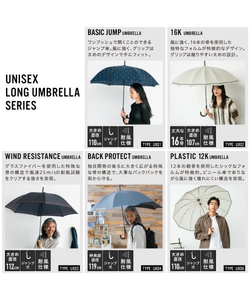 Wpc．(Wpc．)/【Wpc.公式】雨傘 UNISEX WIND RESISTANCE UMBRELLA 65cm 大きい 耐風 耐風傘 メンズ レディース 長傘 父の日 ギフト/img13