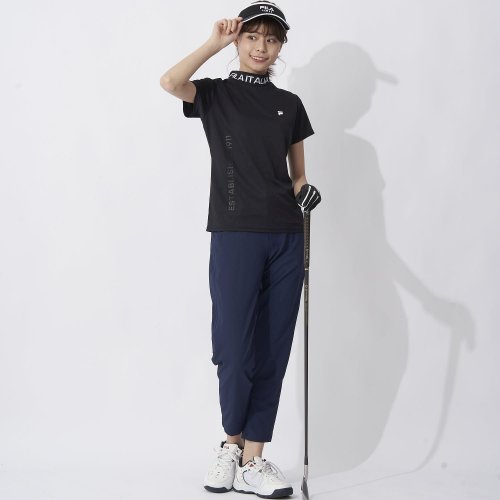 FILA GOLF(フィラゴルフ（レディース）)/【ゴルフ】ジャガード半袖モックネックシャツ レディース/img01