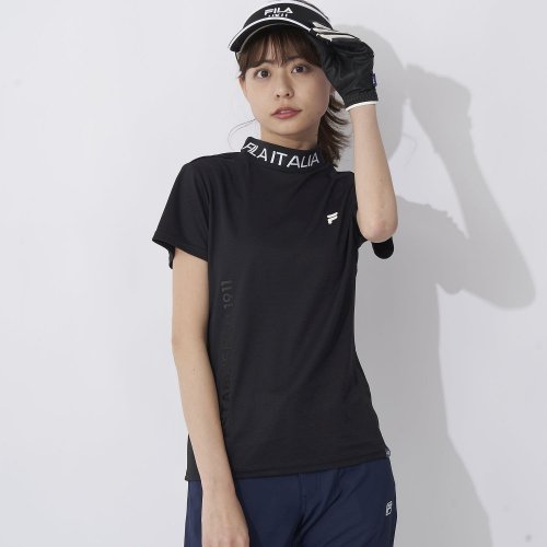 FILA GOLF(フィラゴルフ（レディース）)/【ゴルフ】ジャガード半袖モックネックシャツ レディース/img04