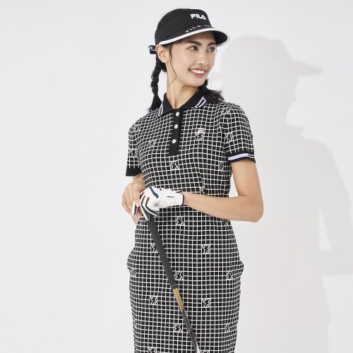 FILA GOLF(フィラゴルフ（レディース）)/【ゴルフ】軽量ニット チェック柄 ニットワンピース　レディース/img04