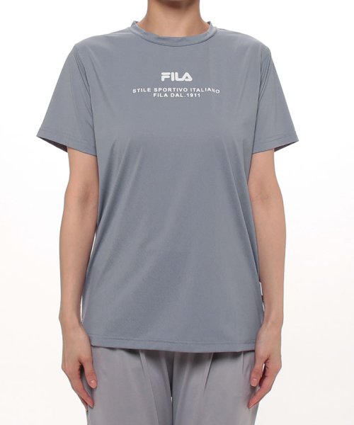 FILA(フィラ)/【ラン】接触冷感 ロゴプリント Tシャツ レディース/img01