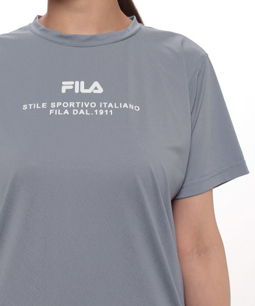 FILA(フィラ)/【ラン】接触冷感 ロゴプリント Tシャツ レディース/img04