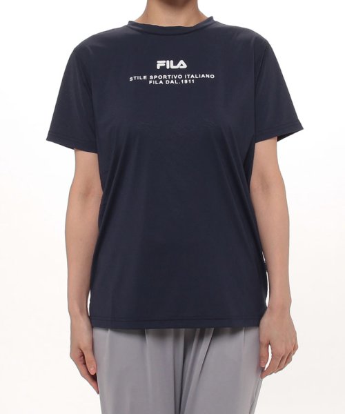 FILA(フィラ)/【ラン】接触冷感 ロゴプリント Tシャツ レディース/img08