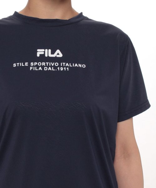 FILA(フィラ)/【ラン】接触冷感 ロゴプリント Tシャツ レディース/img11