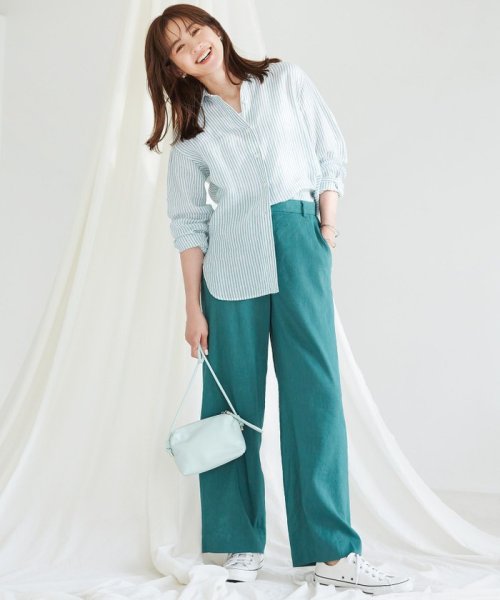 NIJYUSANKU（LARGE SIZE）(２３区（大きいサイズ）)/【CLASSY. 9月号掲載/WEB限定カラーあり】LIBECO ベーシック シャツ/img08