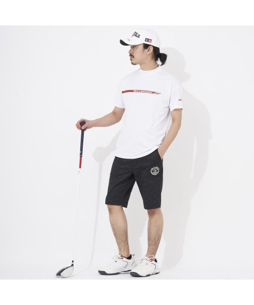 FILAGOLF(フィラゴルフ（メンズ）)/【ゴルフ】ストレッチツイル ロゴグラフィックエンボス ショートパンツ 股下27cm メンズ/img01